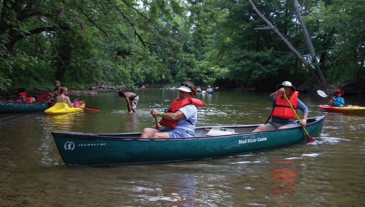 Downriver among the trees of the West Fork - Indiana Humanities